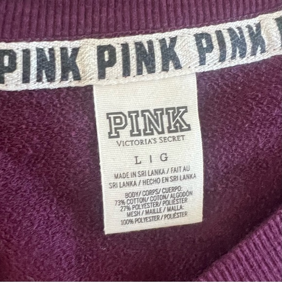 Victoria Secret PINK Pullover Sweater Oversized Logo - Picture 3 of 3
